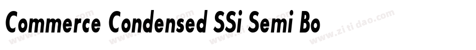 Commerce Condensed SSi Semi Bold Condensed字体转换